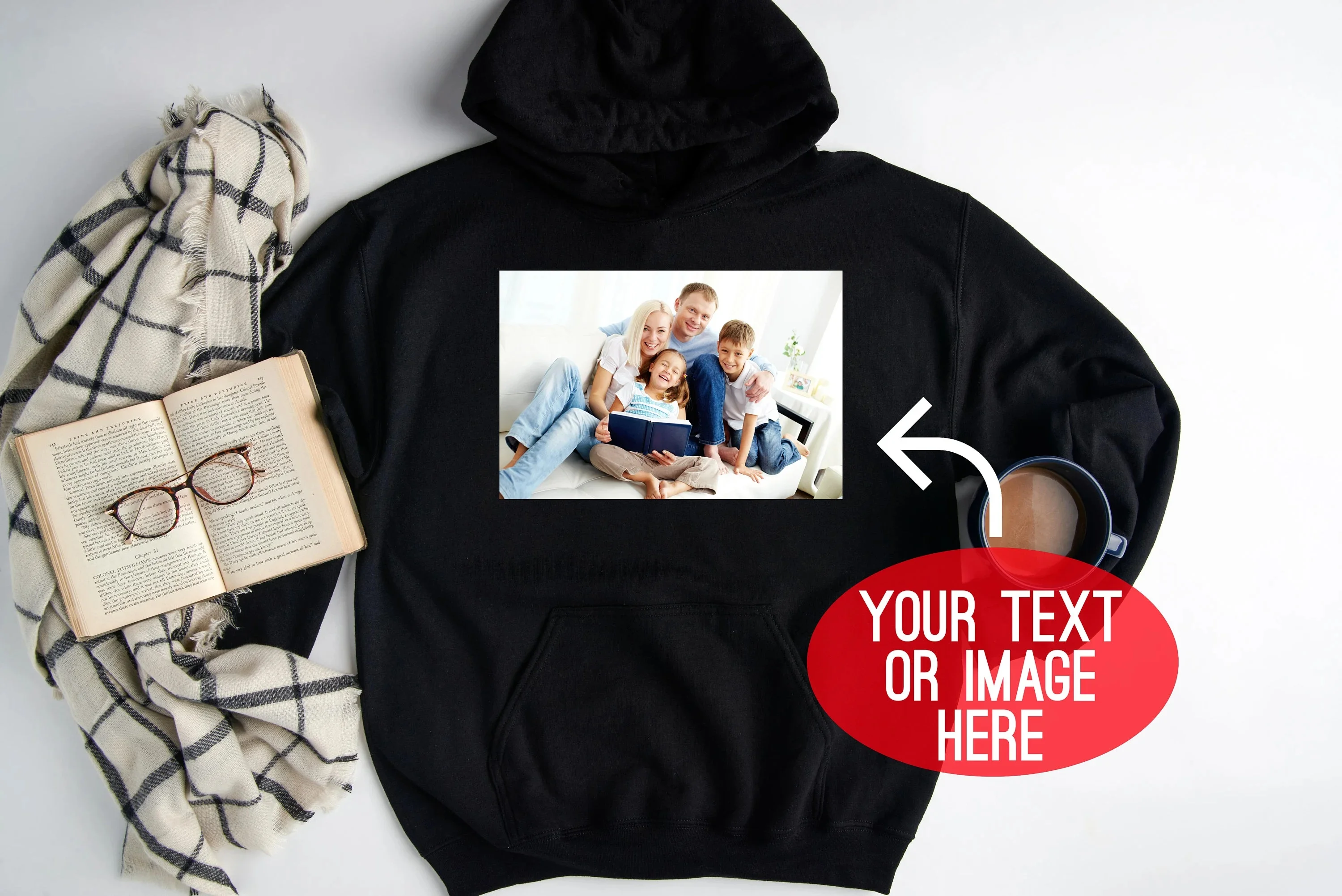 

Your Photo Hoodie Custom Photo Hoodie Your Image Here Hoodie Custom Hoodie Birthday Gift Custom Photo Hoodie Your Text Hoodie