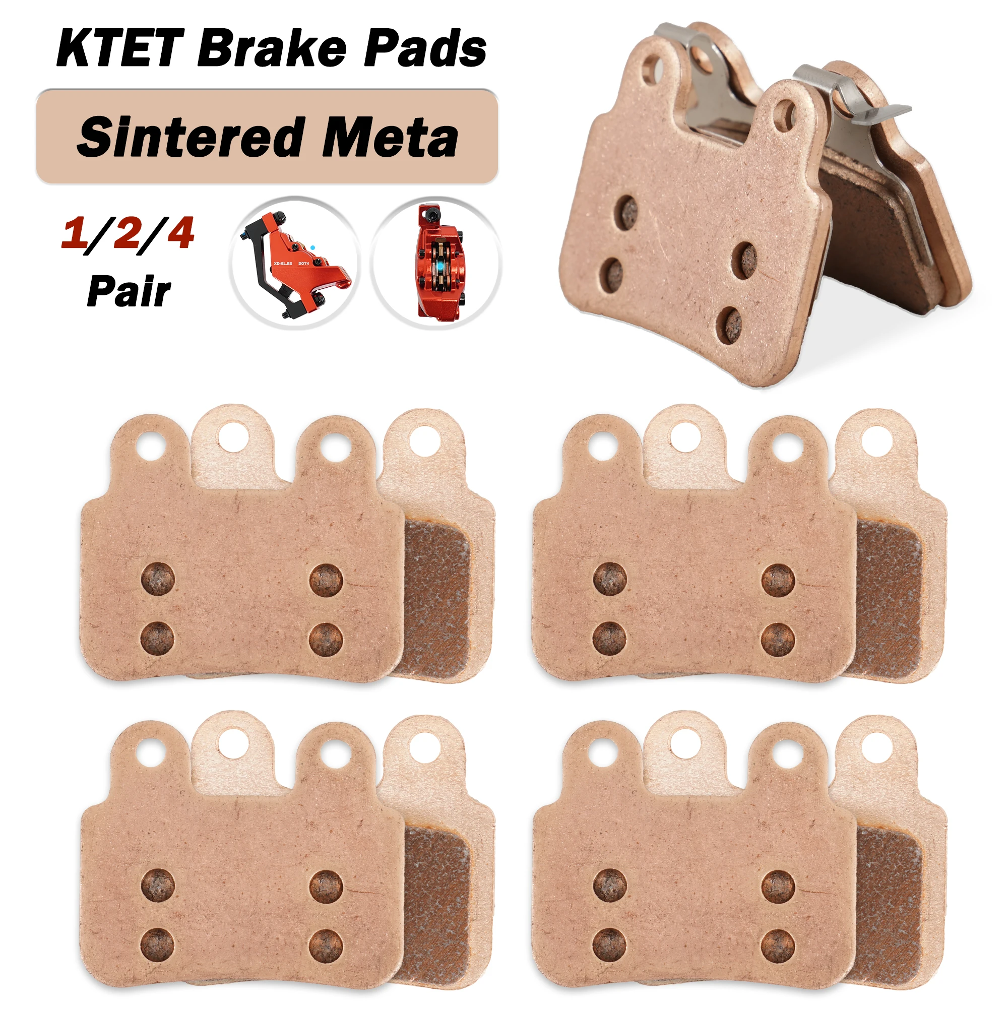 

Ebike Dise Brake Pads For XD-KLBS-DOTS Brake Calipers Pads Electric Bike DiscBrake Pads For XOD Brake Calipers Accessories