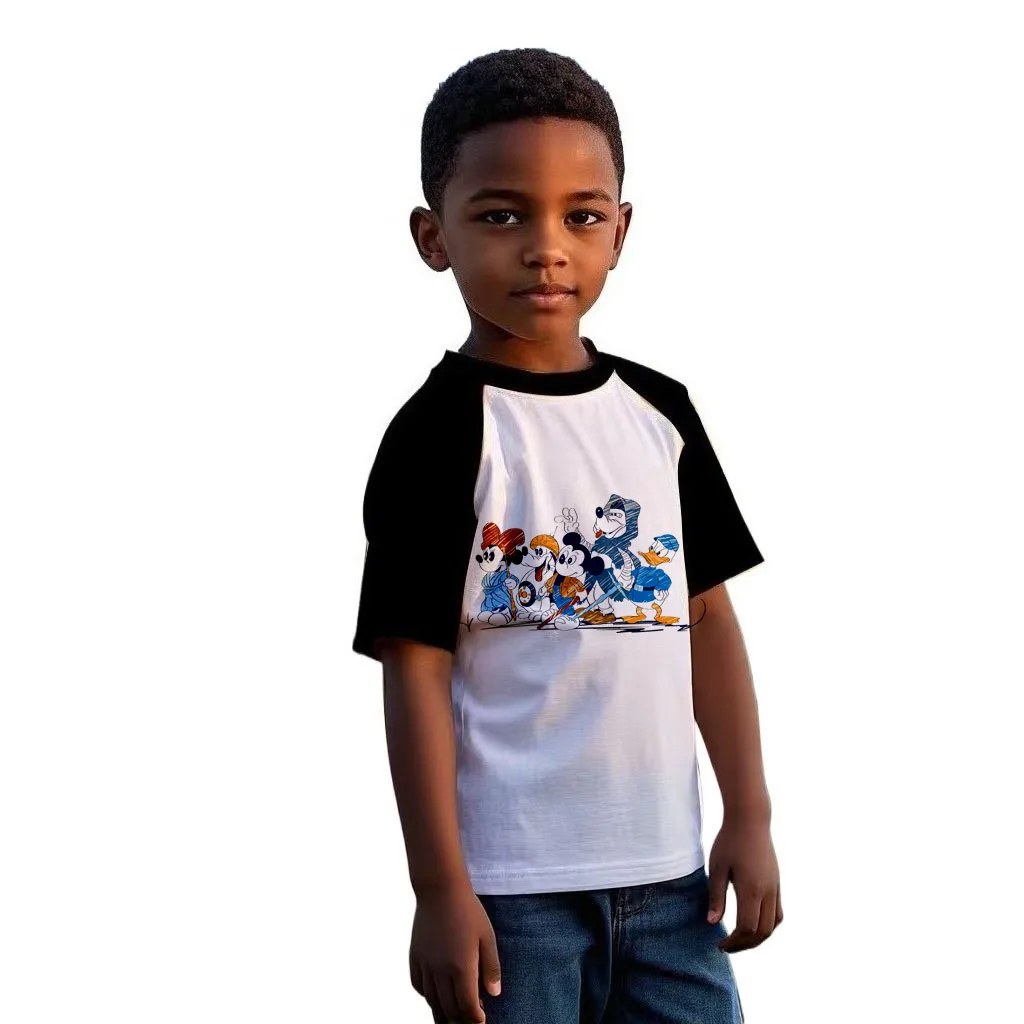 

Boys T Shirt Tops Disney Children's Clothing Short Sleeve T-shirts for Children Birthday Gifts Baby Summer Clothes Boys Clothes