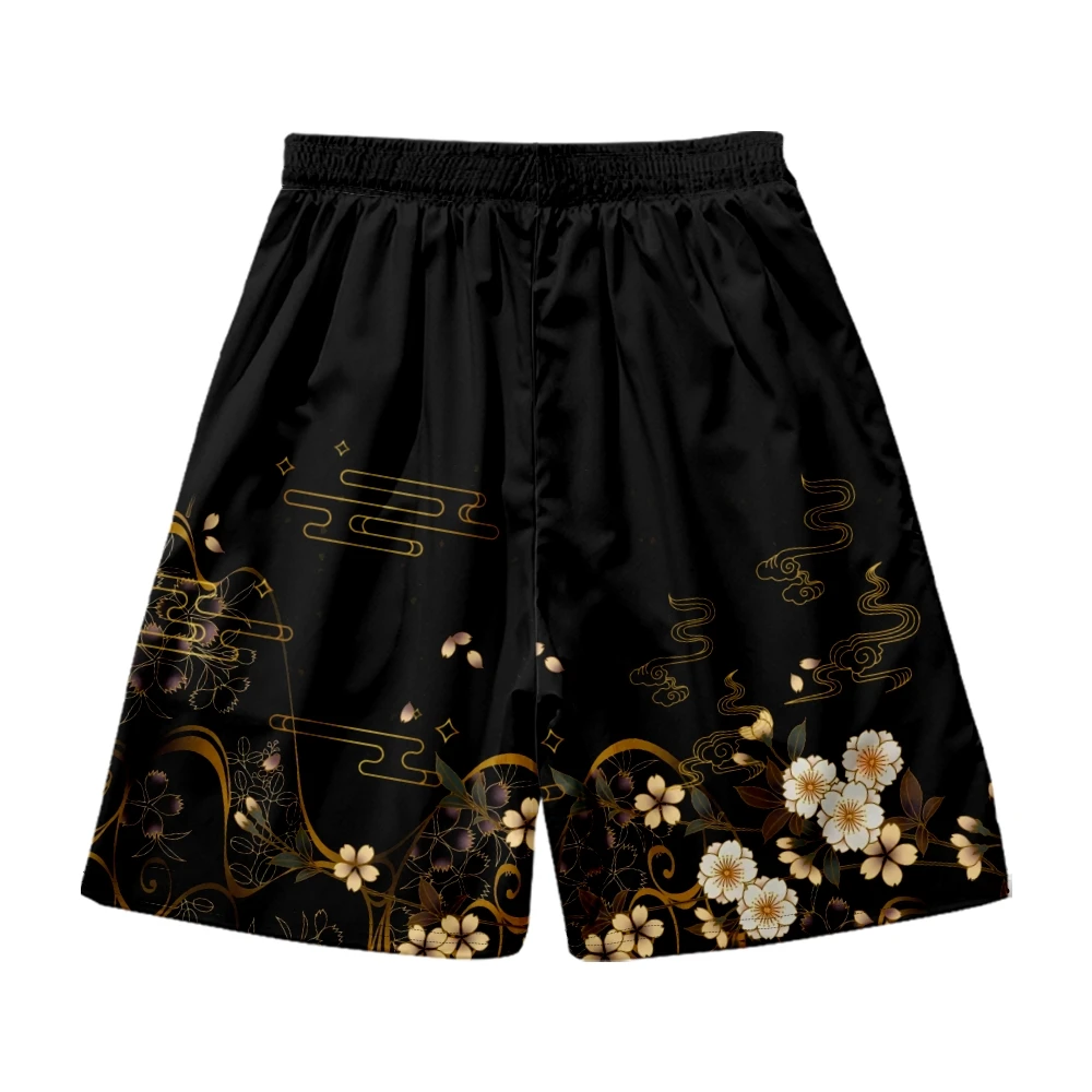 Japanese Style Print Short Summer Men Casual Shorts Beach Breathable Shorts Jogger Oversized 4XL 5XL 6XL