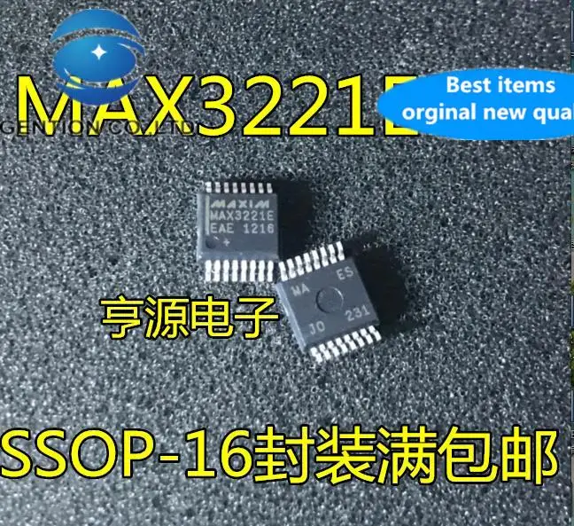 20 Chiếc 100% Orginal Mới MAX3221 MAX3221EEAE MAX3221E SSOP16 Xuống