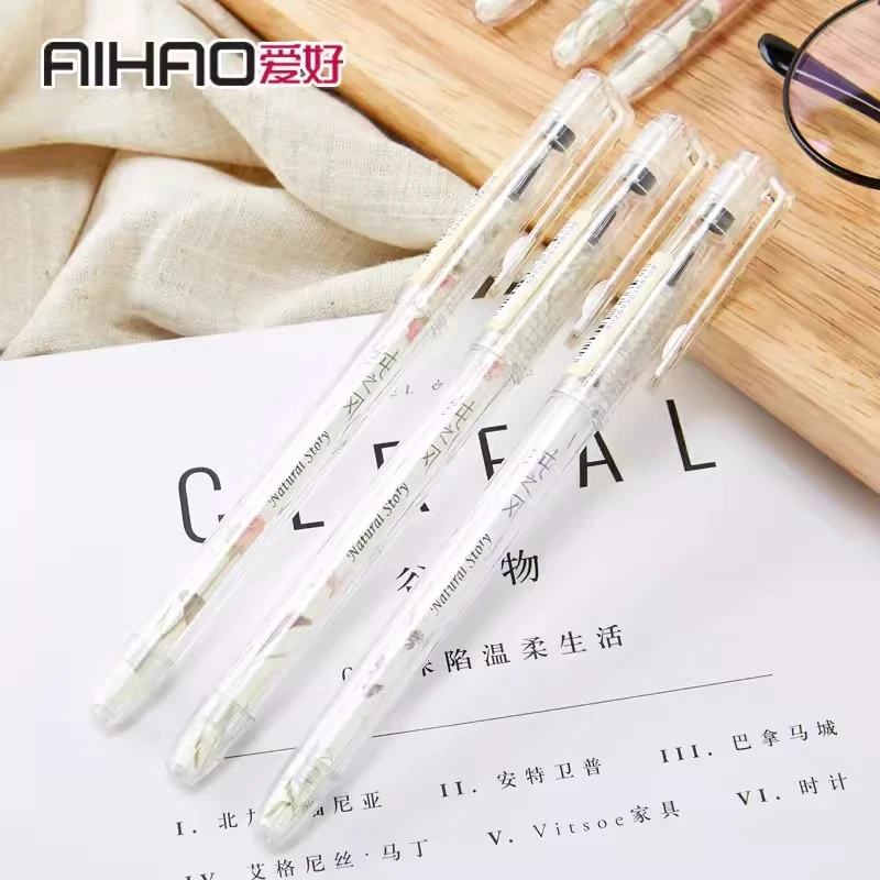 

12Pcs AIHAO 8653 Gel Pen 0.35mm Black Red Blue Dark Blue Ink Signature Pen Student Examination Water Pen Gel Pen Office Supplies