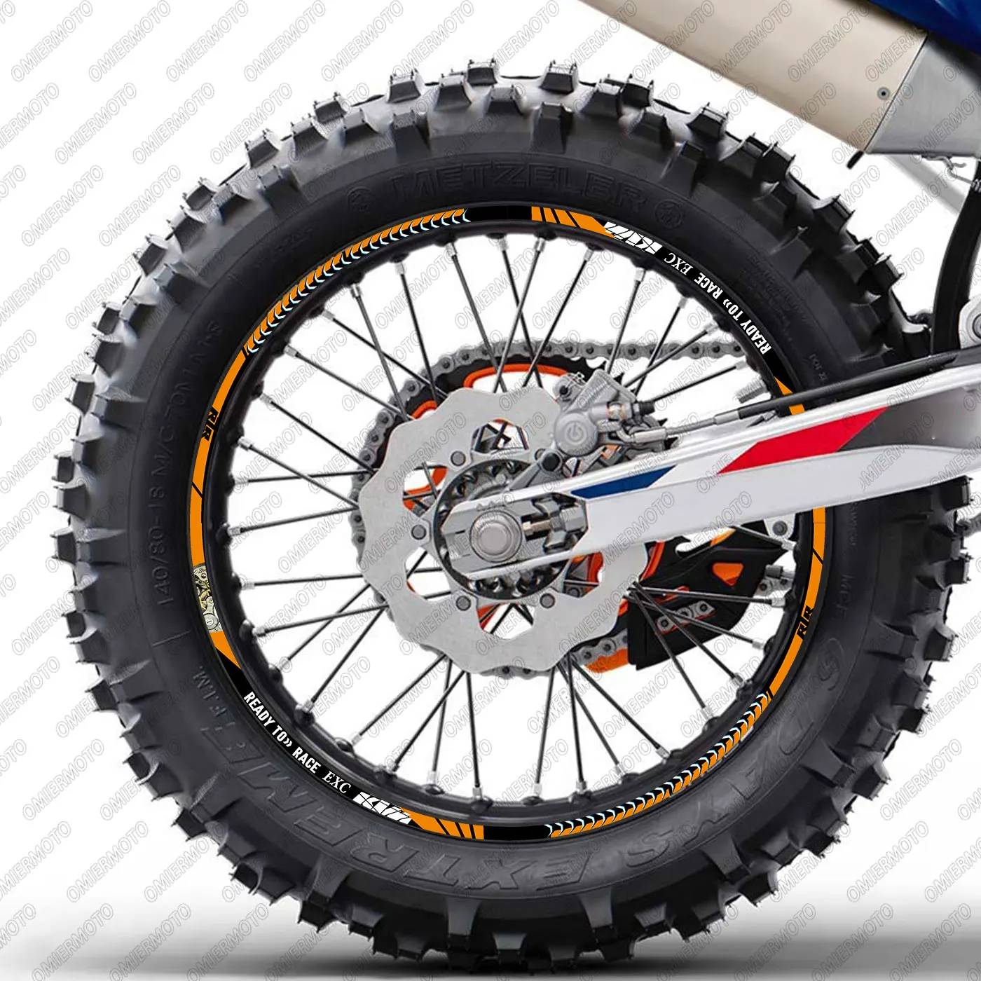 Reflective Motorcycle Wheel Sticker Rim Decals Stripe Tape Hub Accessori For EXC 125 250 300 350 450 500 Racing