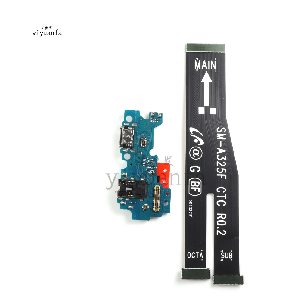 For Samsung Galaxy A32 4G A325 SM-A325F USB Micro Charger Charging Port Dock Connector Mainboard Main Board Flex Cable