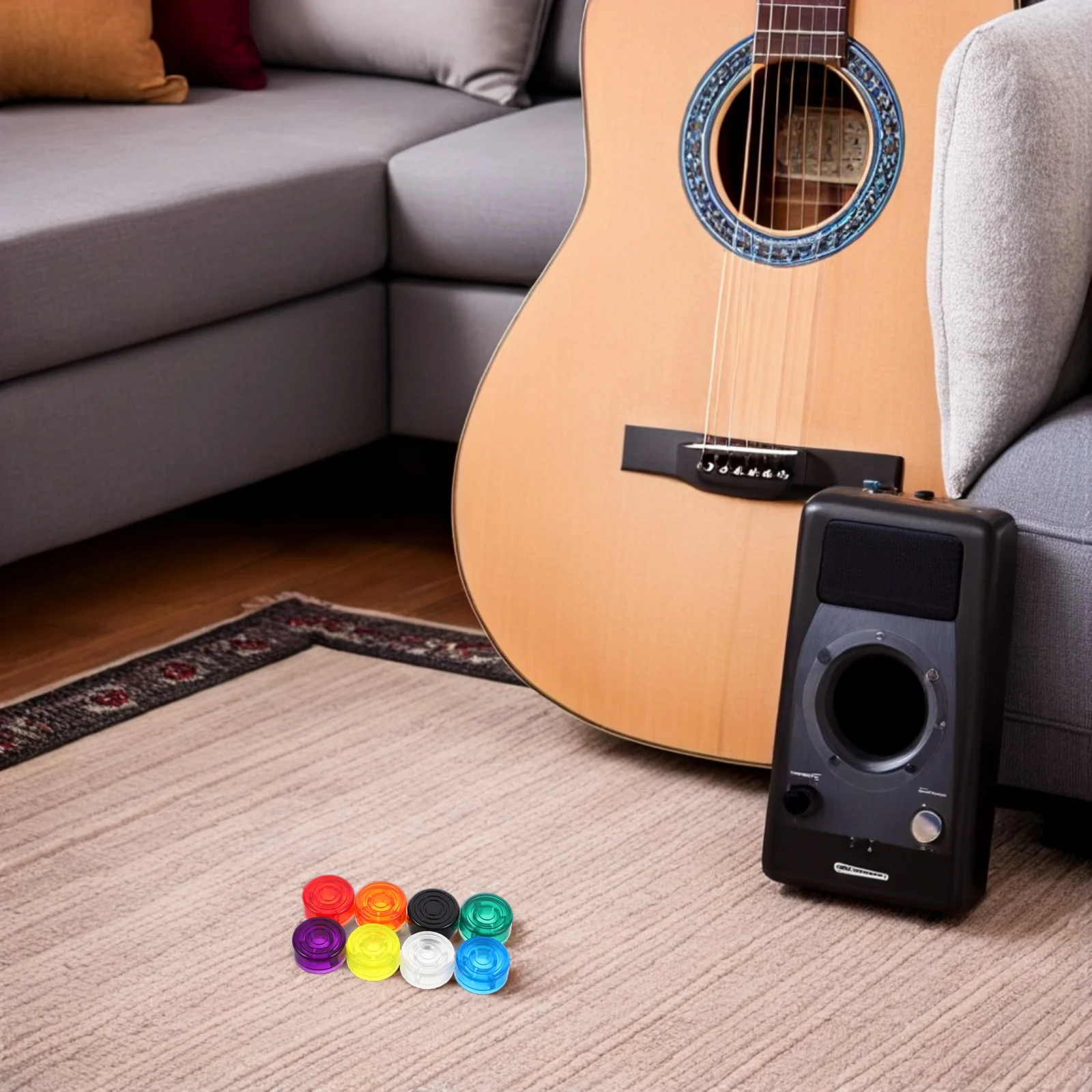 

16Pcs Guitar Pedal Footswitch Covers 21x96mm Inner Size Multicolor Selection Easy Identification Durability Flexibility