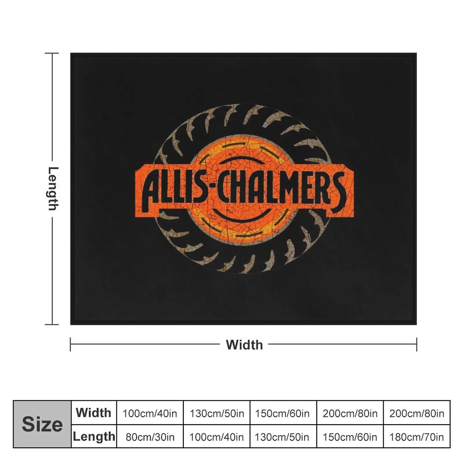 Allis-Chalmers Throw Blanket Luxury Designer Picnic Plush Decorative Throw Blankets