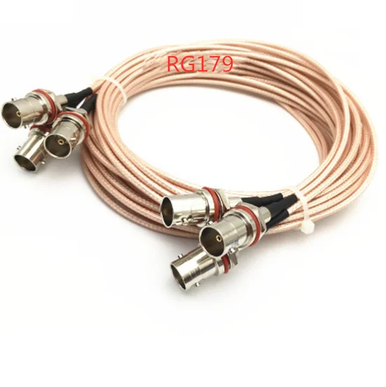 1pc RG179 Cable 75 Ohm BNC Female to BNC female Connector  for for HD-SDI 3G-SDI Vedio CCTV Camera