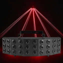 30 Eyes Laser Rain DMX Control DJ Party Light Red Color Stage Laser Light Projector Disco Club Show Light for Dancing Pub Stage
