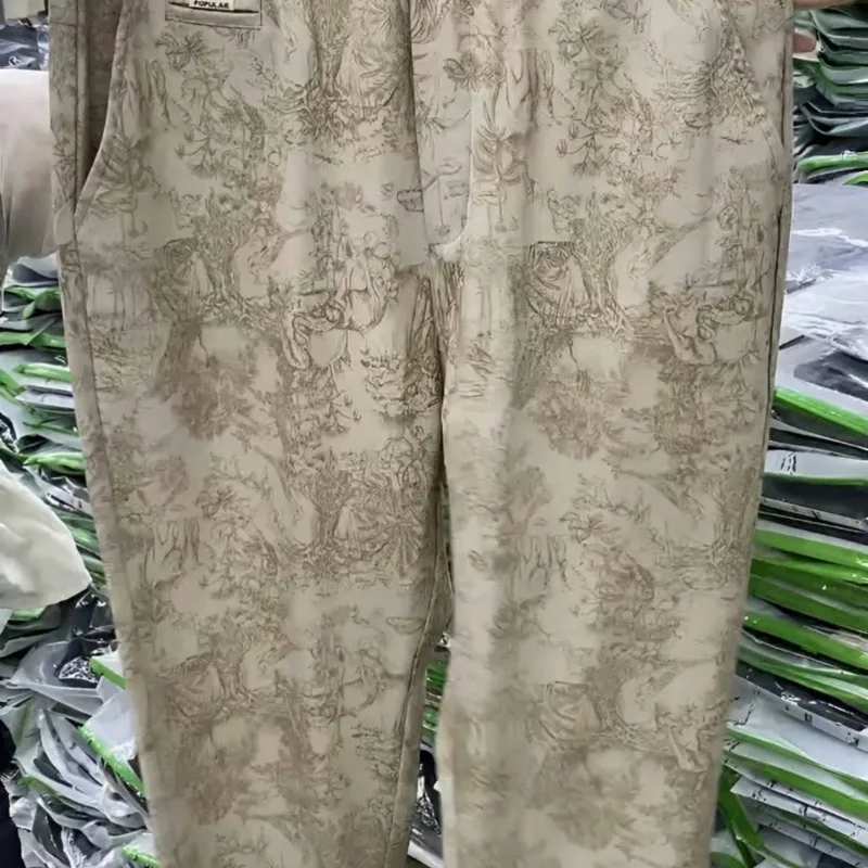 Men's Clothing Spring and Summer high quality Casual Pants Fashion Trend Slim-fit Comfortable Breathable All-match Pants