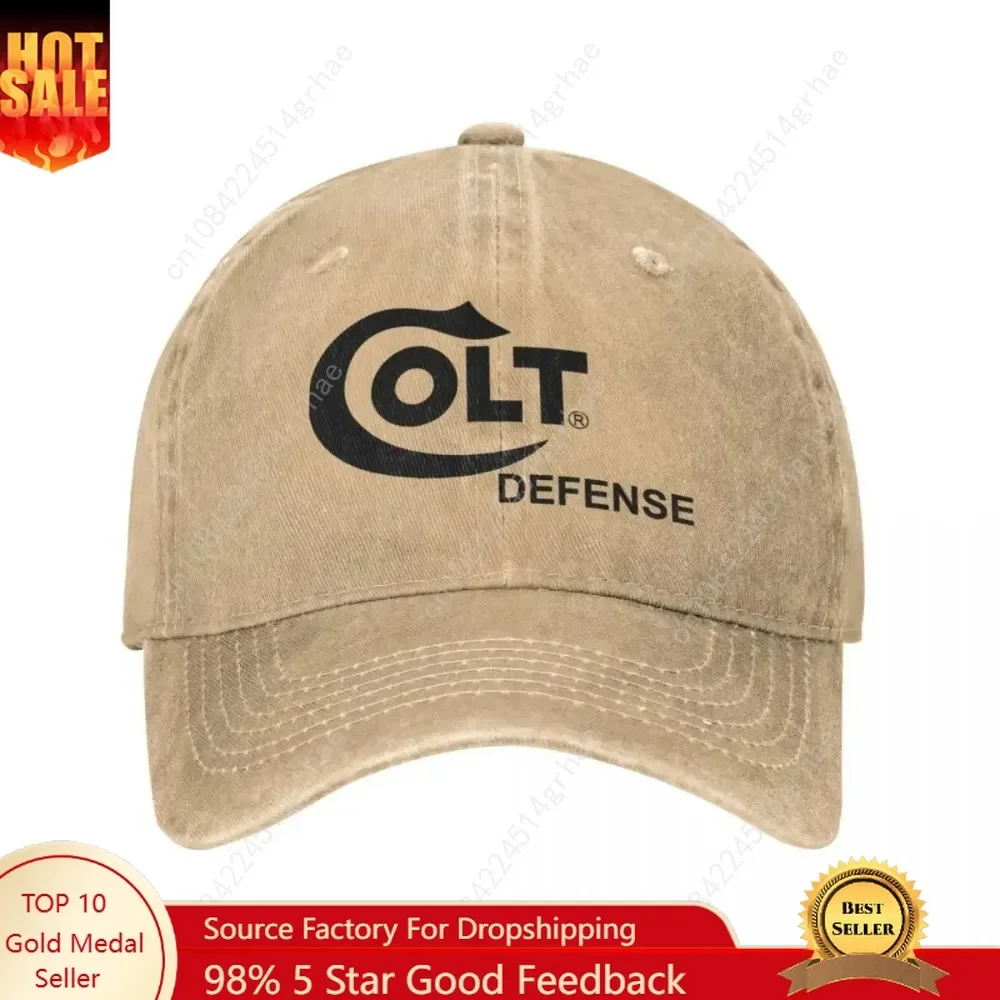 

Colt Baseball Cap Handgun Logo Kpop Rock Adjustable Washed Hip Hop Hats Men Adult Fitted Retro Design Baseball Caps