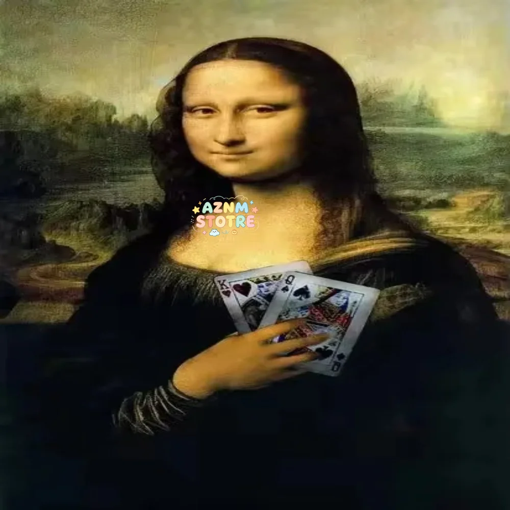 Mona Lisa Bathroom Wall Art Poster Prints Toilet Humor Funny Davinci Inspired Bathroom Vintage Bad Smell Canvas Painting Deco