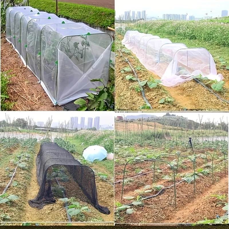 6 مجموعات من أطواق الدفيئة للأسرّة المرتفعة، أطواق الحديقة نفق حديقة خالي من الصدأ قابل للفصل لنسيج الحديقة، أطواق الحديقة تنمو Tu #5