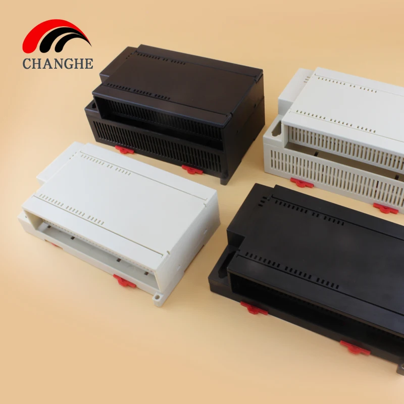 1pcs/lot black industrial control junction box ABS plastic enclosure case 180*100*77mm for PLC device