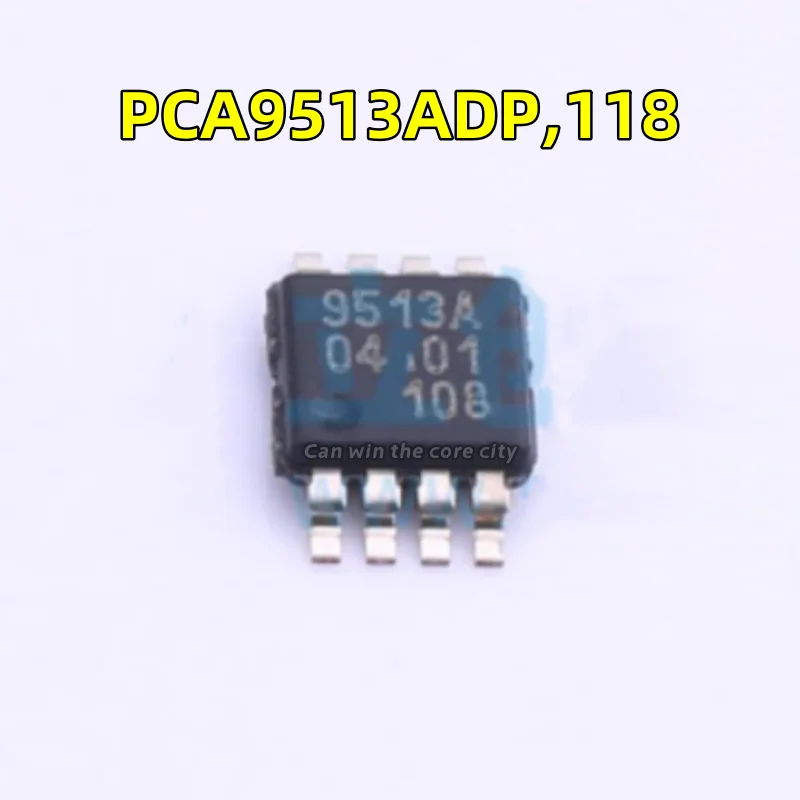 

5-100 PCS/LOT new PCA9513ADP, 118 package MSOP8 screen print 9513A buffer driver chip original present