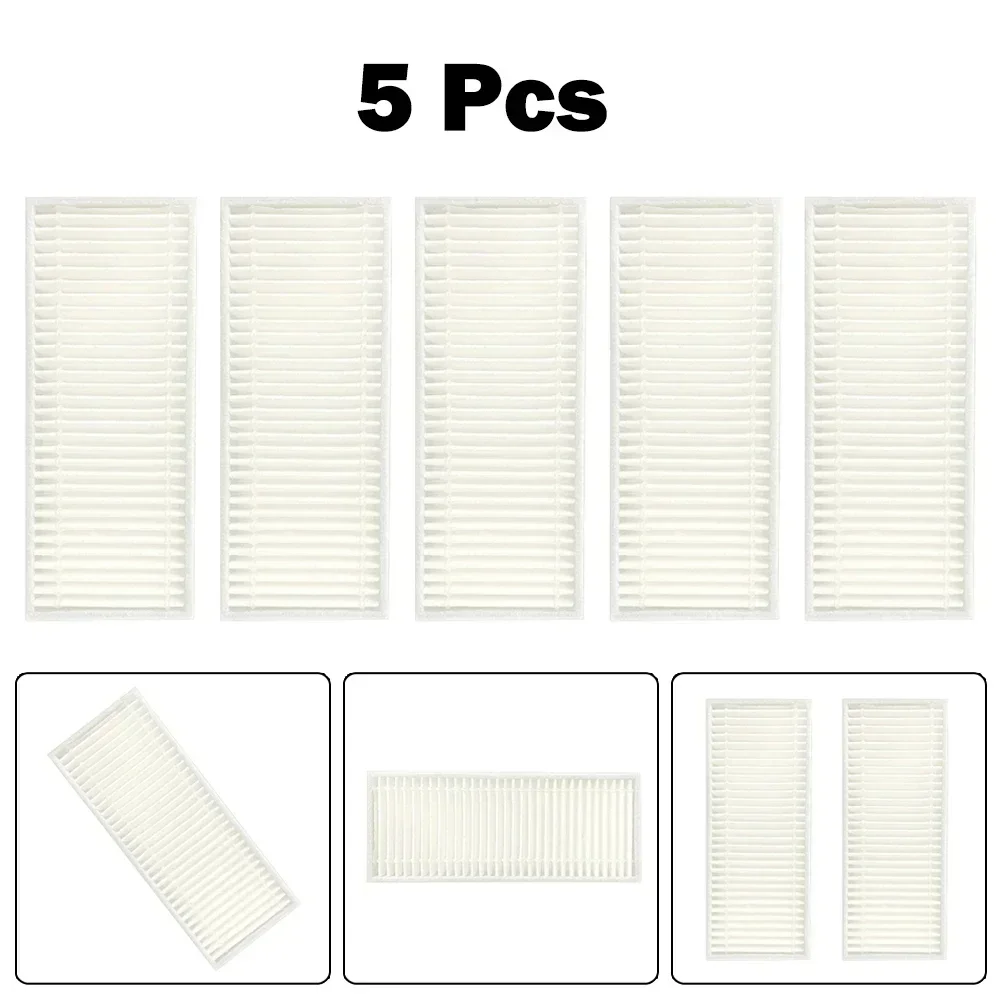 5pcs Filter For Dexp Mmb300 Robot Vacuum Cleaner Replacement Accessories Vacuum Cleaner Robot Aspidador Trapeador Vibration