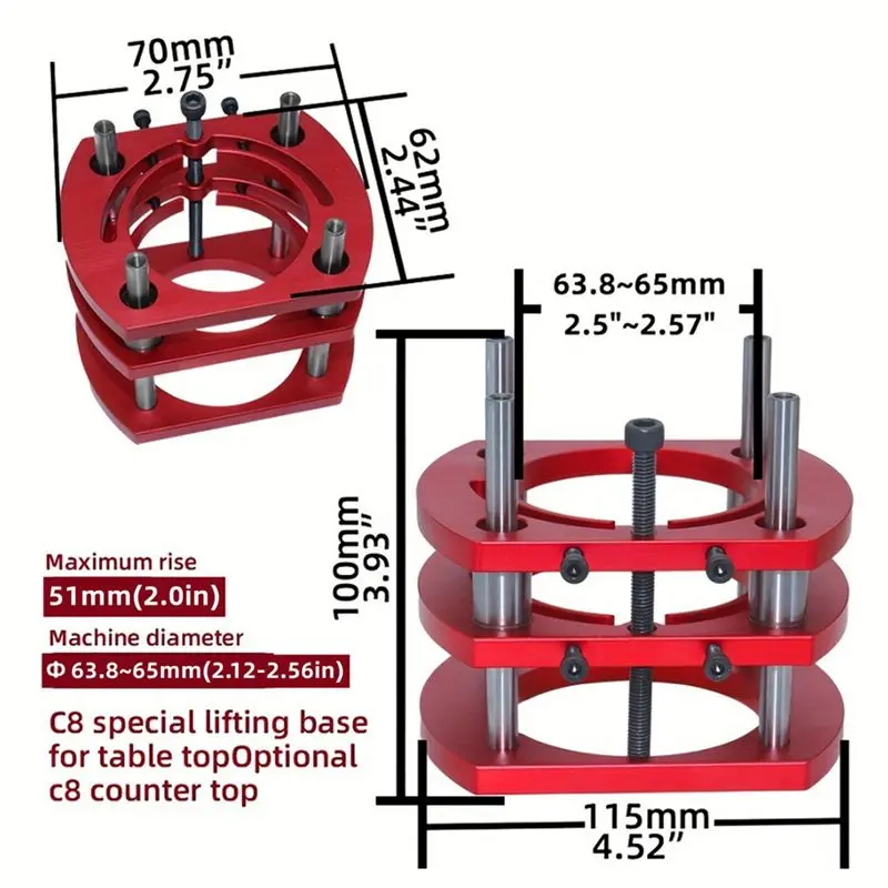 support-de-routeur-dt15-avec-base-fixe-plaque-d'insertion-pour-routeur-base-universelle-pour-routeur-de-menuiserie-pour-moteur-de-65-mm
