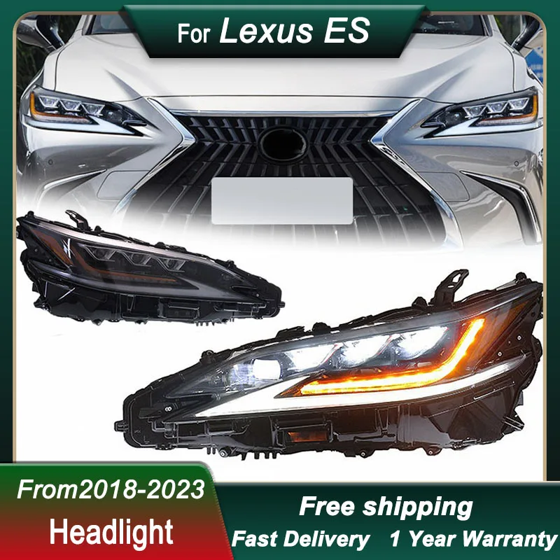 Car styling Headlight For Lexus ES 2018-2023 full LED HeadLamp New Design DRL Dynamic Signal Lamp Head Lamp Front light Assembly