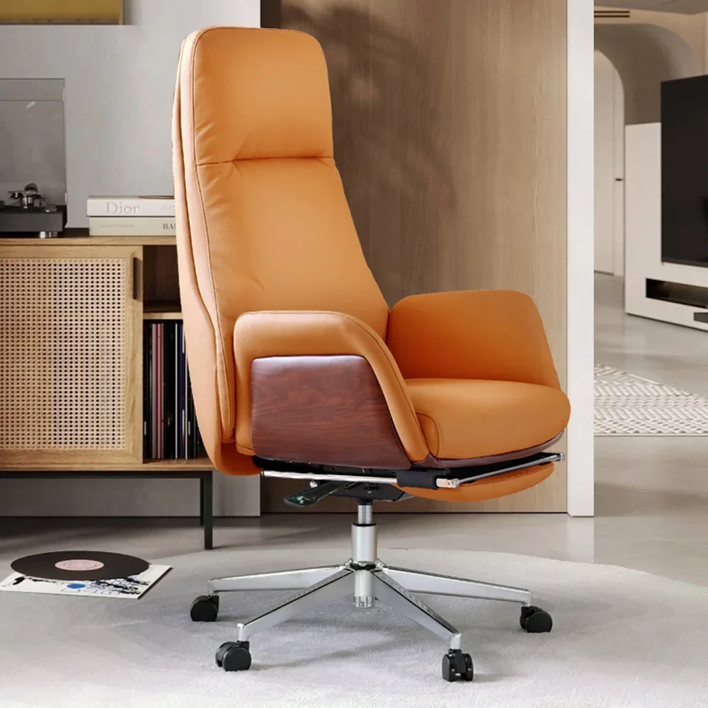 ## Modern Ergonomic Executive Chairs Comfortable Height Adjustable Chairs Swivel Leather Office Chair#