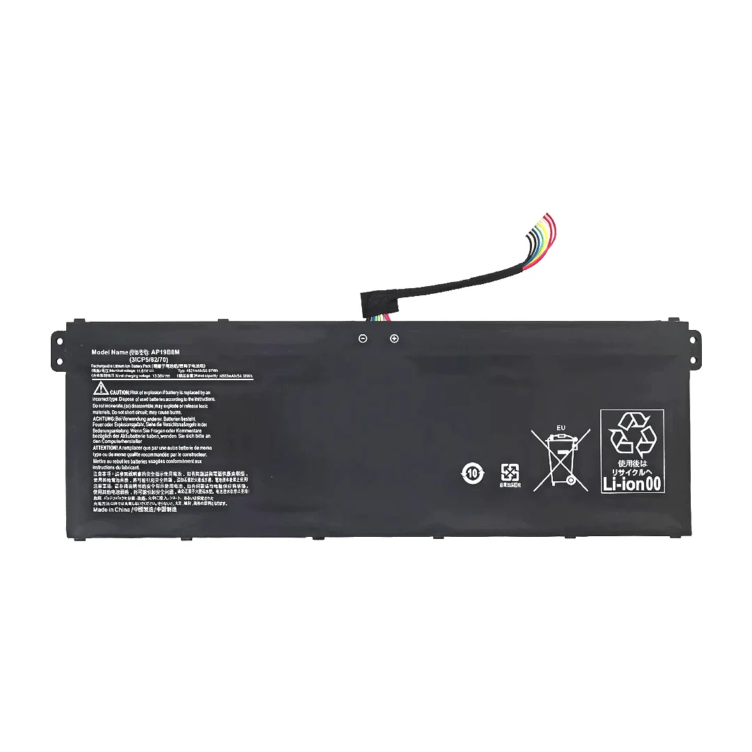 New Marvenho 56Wh 11.61V AP19B8M Laptop Battery For Acer Chromebook Spin ConceptD 3 Pro CN315-72P CP514-1WH SF313-51N CP514-1H