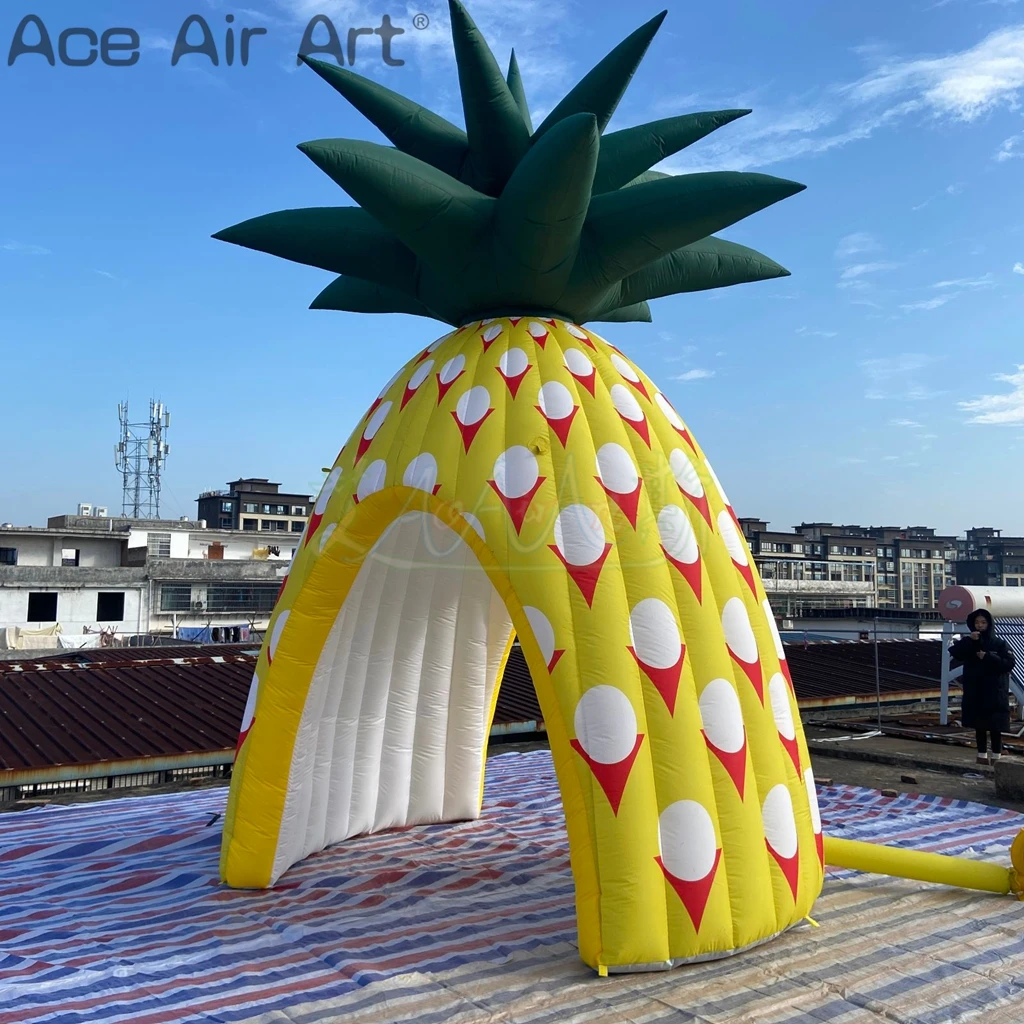 Advertising Inflatable Fruit Pineapple Promotion Booth Tent Lighting Inflatable Pineapple Tent