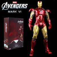 ZD Toys Iron Man MK6 Model 7inches Action Figures Tony Stark Iron Man 1/10 Avengers Genuinely Collect Model Ornaments Boy Gifts