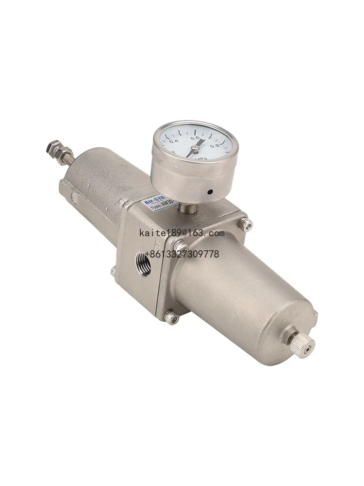 Air-SYA XFR600-06 316 أجزاء هوائية من الفولاذ المقاوم للصدأ فاصل مياه الزيت منظم الهواء مقياس فلتر الضغط مصنوع عاليًا