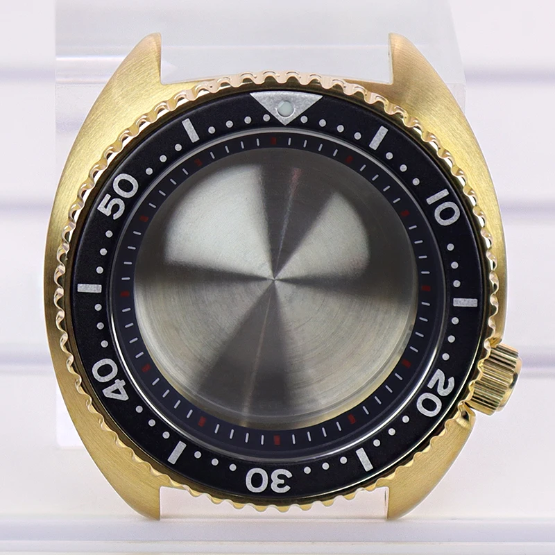 Caja de reloj de buceo NH35 de 45mm, cristal de zafiro de acero 316L para tortuga, abulón, Seiko NH35 NH36 NH38 4R, movimiento de 28,5mm, 120 clics