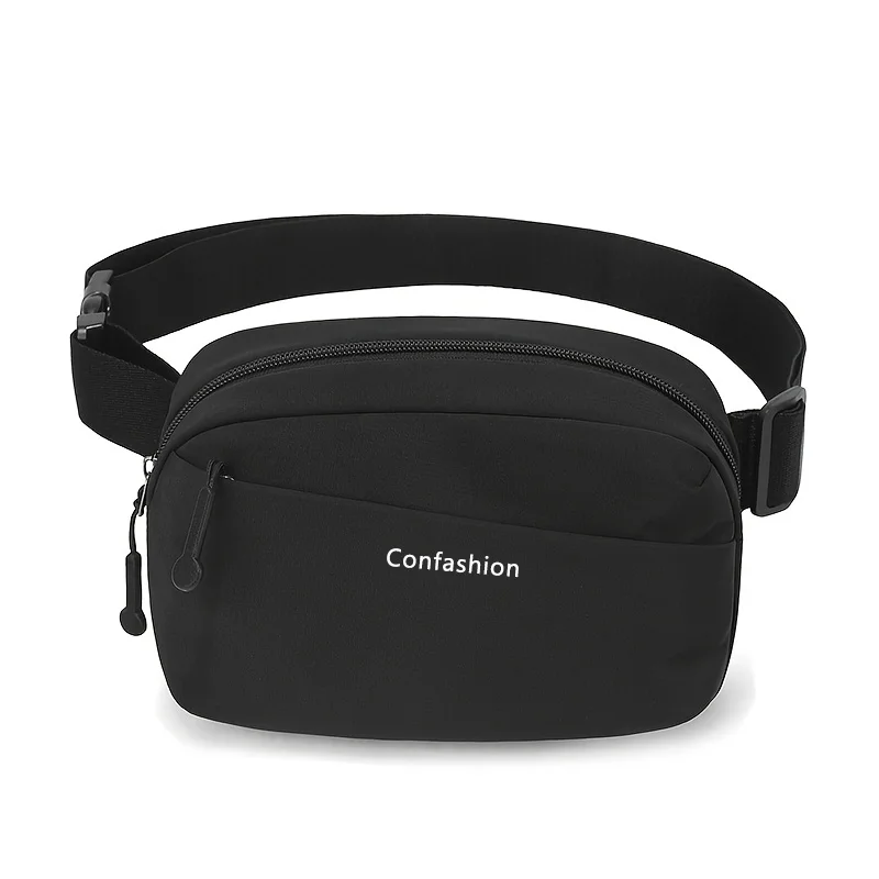 Praktische Damen-Gürteltasche aus Nylon mit mehreren Reißverschlüssen, verstellbarem Riemen, Umhängetasche für Outdoor-Reisen und den täglichen Pendelverkehr. – Detail 8