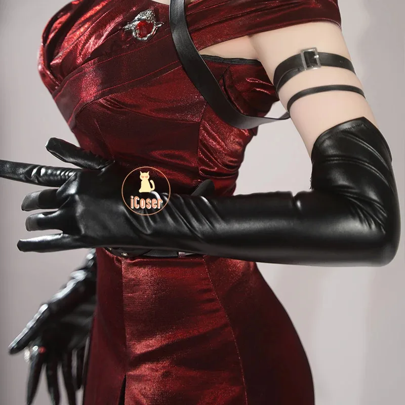 25COSLove and Deepspace Heroines أزياء تنكرية فستان أحمر حجاب ساحر زي سيلوس لا يصدق فاتح حفلة الهالوين Wo