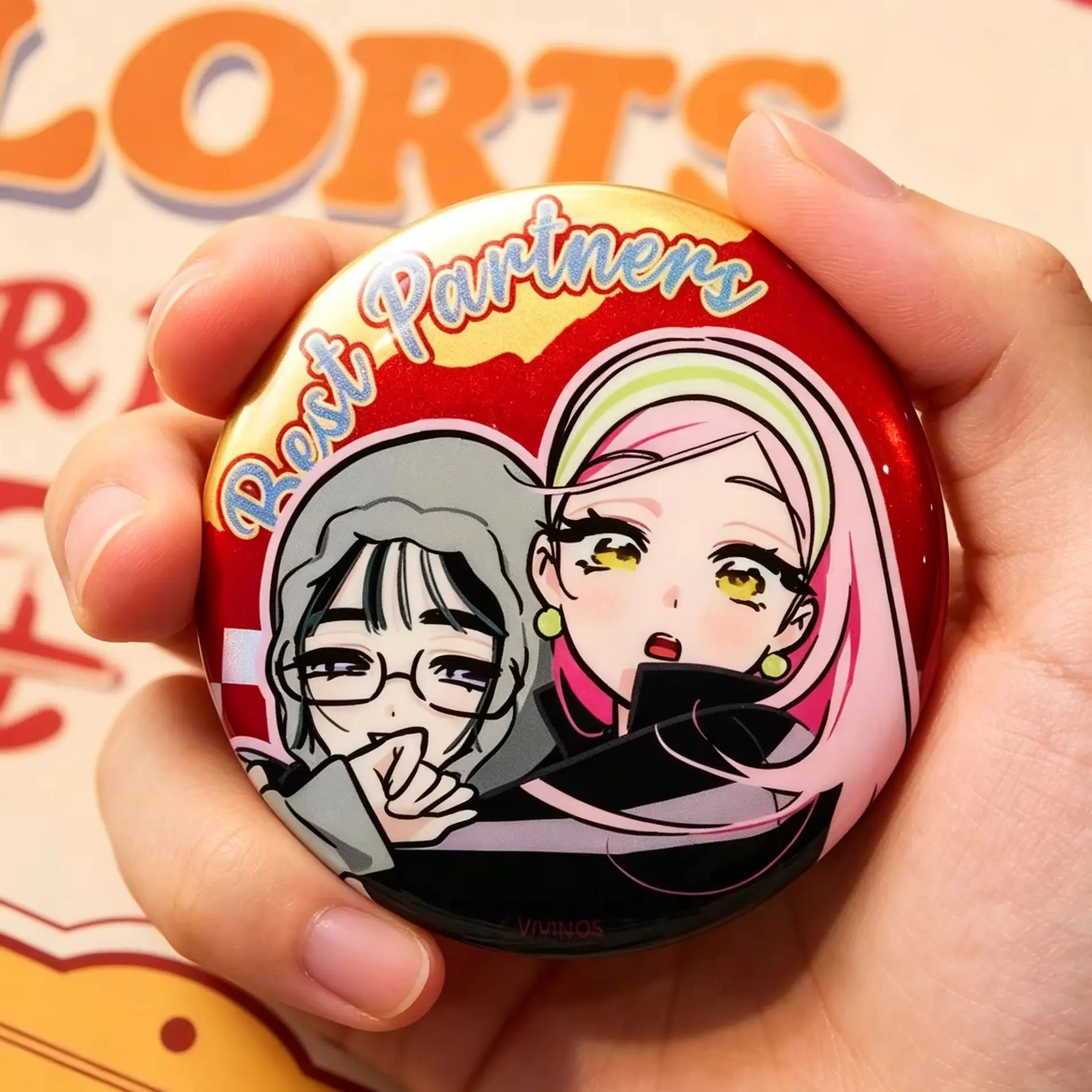 Anime Alien Stage Brooches Ivan Till Mizi Sua Luka Hyuna Cosplay Anime 3rd Anniversary Badge Emblem Anime Christmas Gifts