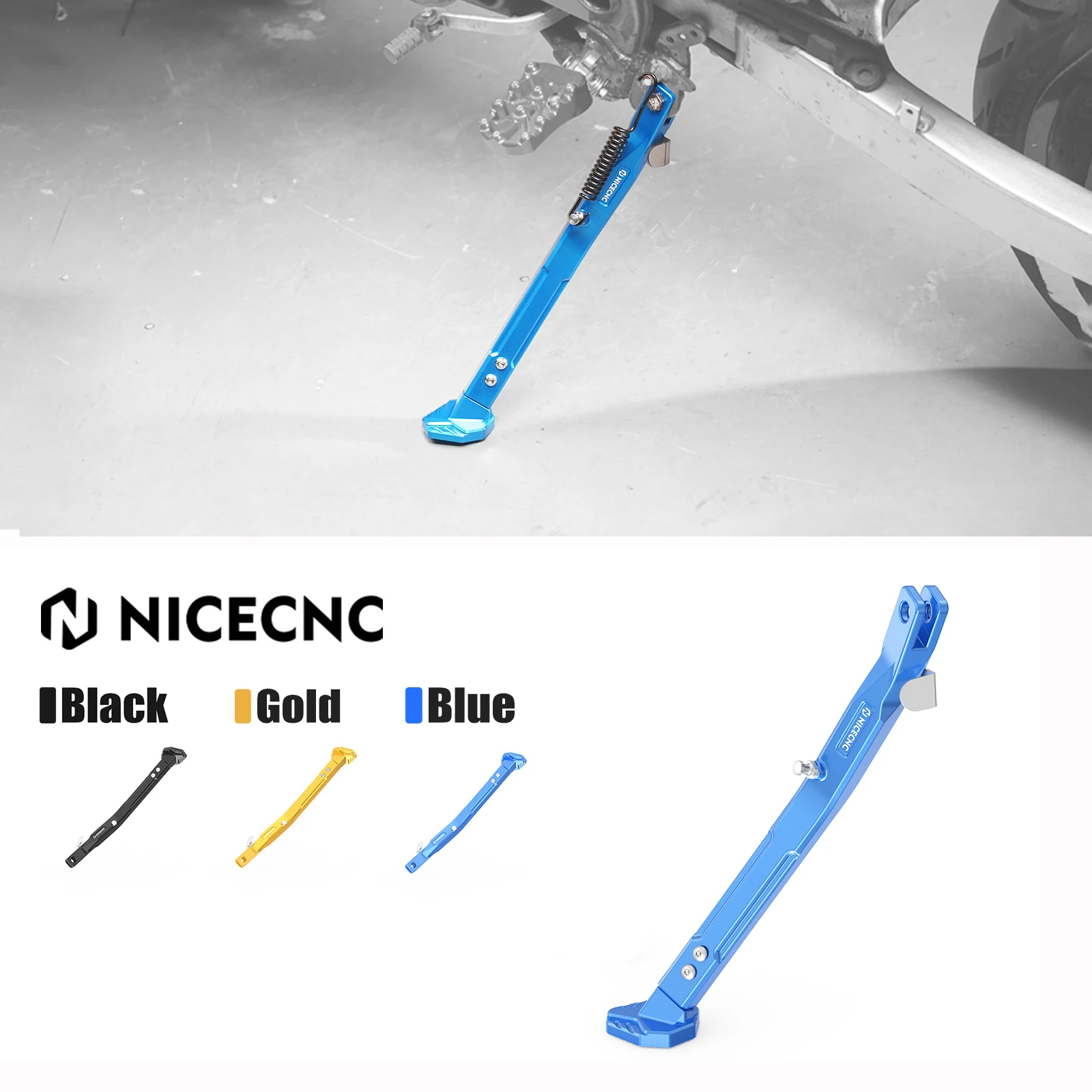 

Motorcycle NICECNC Adjustable Kickstand Aluminum For Suzuki DRZ400 DR-Z400 DRZ 400 E S SM DRZ400E DRZ400S DRZ400SM 2000-2024