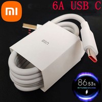 Original Xiaomi 33W 50W 67W 90W 120W 6A USB Type C Turbo Fast Charge Cable For Mi 14 13 12 11 Pro Redmi Note 12 11 T Pro POCO X5