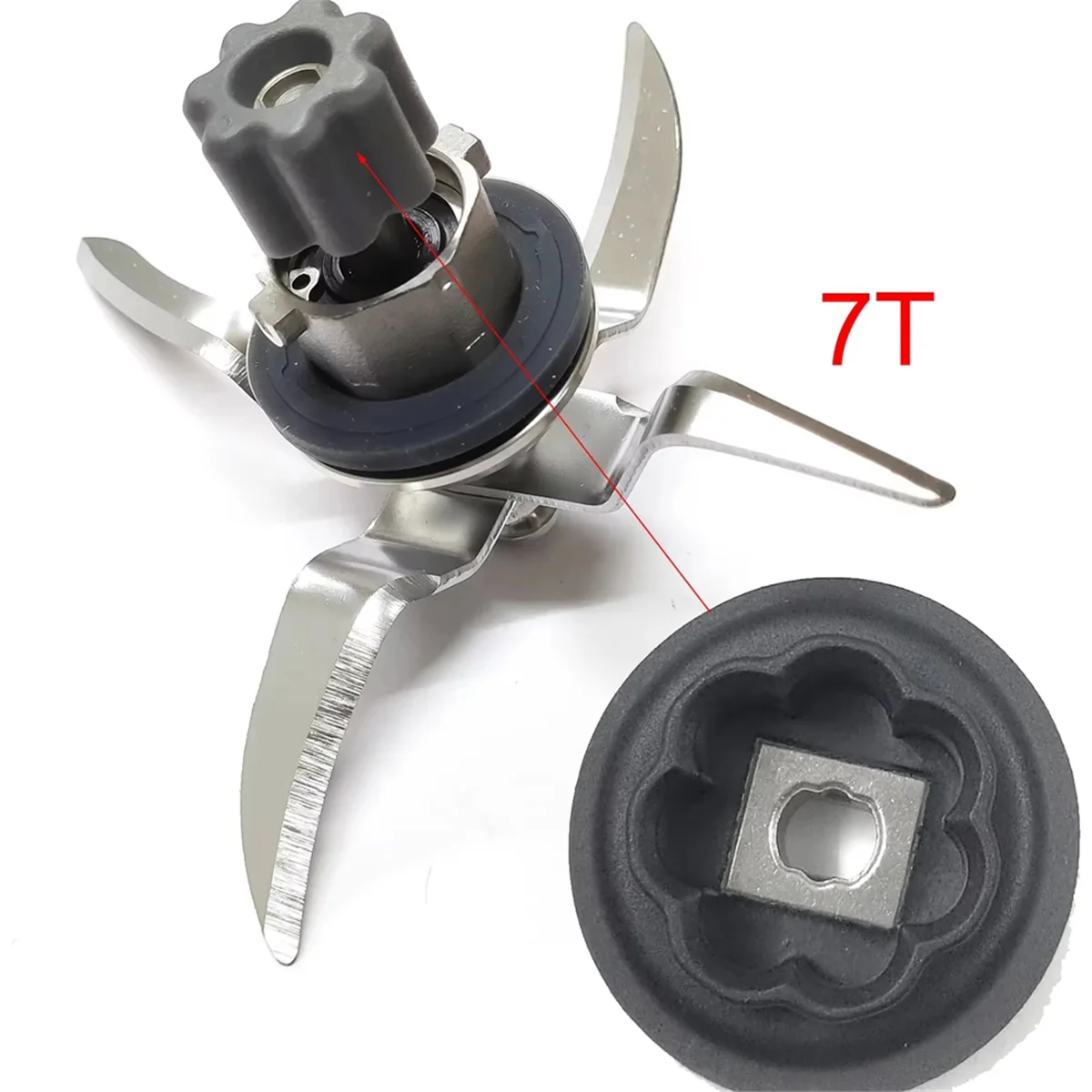 ABJG-2Set عجلة محرك شفرة الخلاط 7 تروس لـ Monsieur Cuisine SKMK 1200 C2 / C3 / D4 / E5 #6