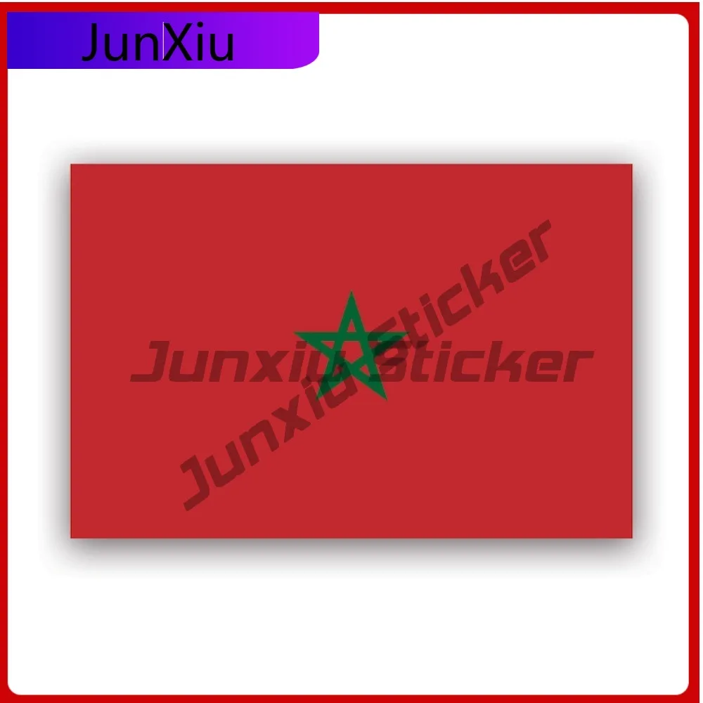 

Moroccan Flag Stickerwaterproof Outdoor Decalsmorocco Mar Funny Car Waterproof Vinyl Decal For Mobile Phones Unique Decor High