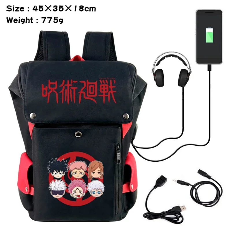 

Anime Backpack Jujutsu Kaisen Itadori Yuji Megumi Satoru Gojo Student Shoulder Bag Boy Girl Kids School Laptop Travel Backpacks