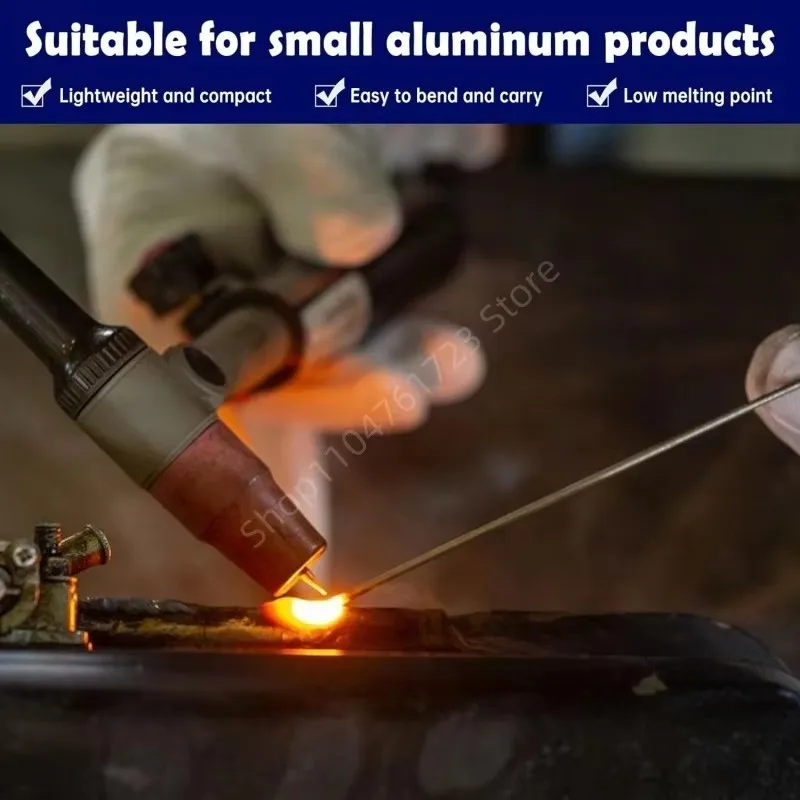 5/10Pcs Low Temperature Easy Melt Welding Rods Aluminum Universal Silver Cored Wire Rod Solder No Need Solder Powder Weld Bar