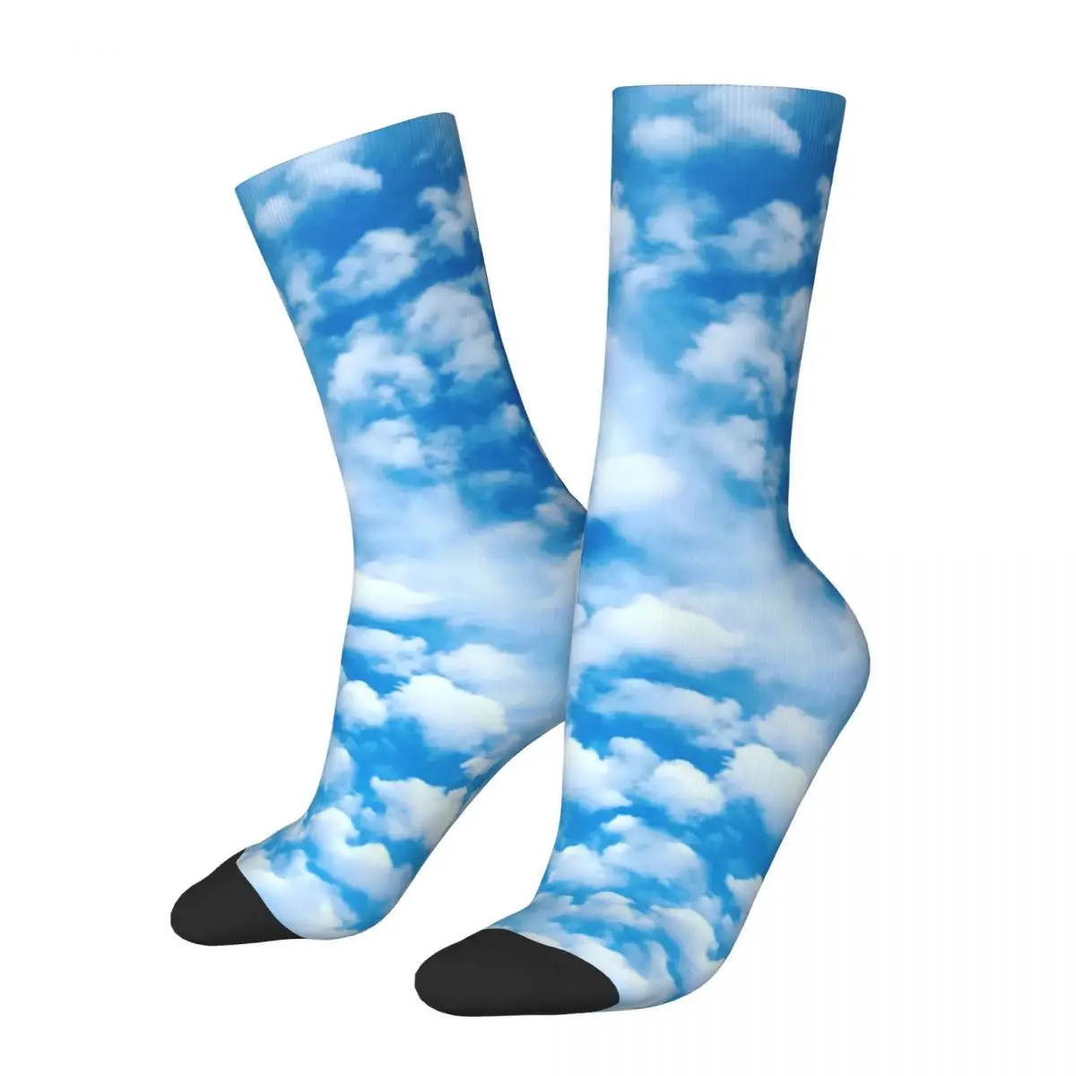 Cloud Machine Stockings Blue Sky Print Graphic Casual Socks Winter Anti Sweat Socks Unisex Skateboard Soft Socks