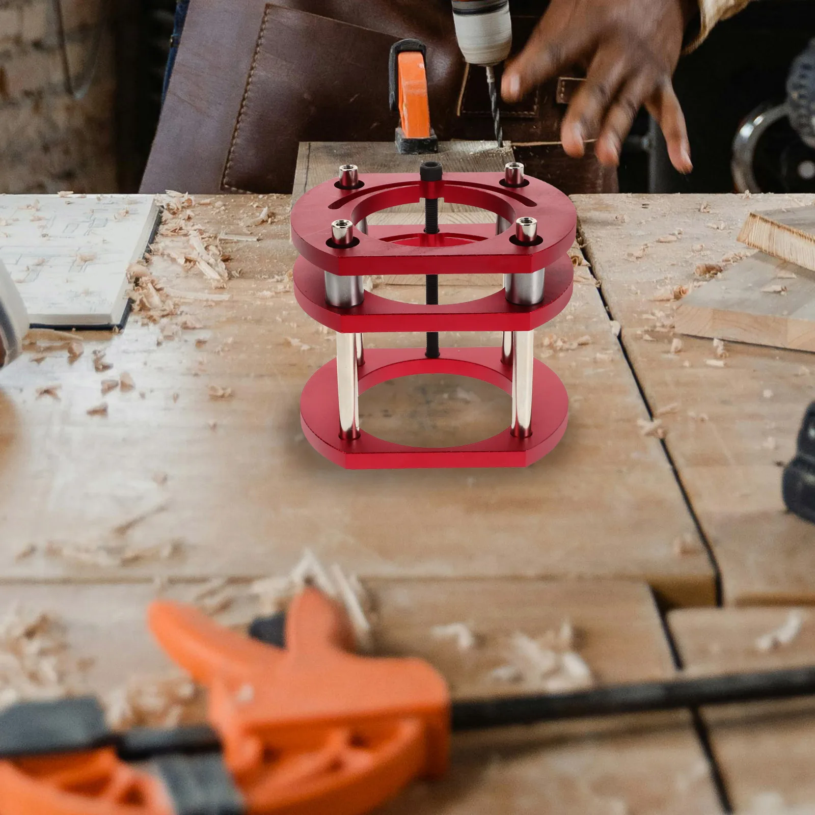 

Lift Table Bumper Stand Benchtop Milling Machine Aluminum Alloy Adjustable Stool Floor Jack Extension Iron Low Profile