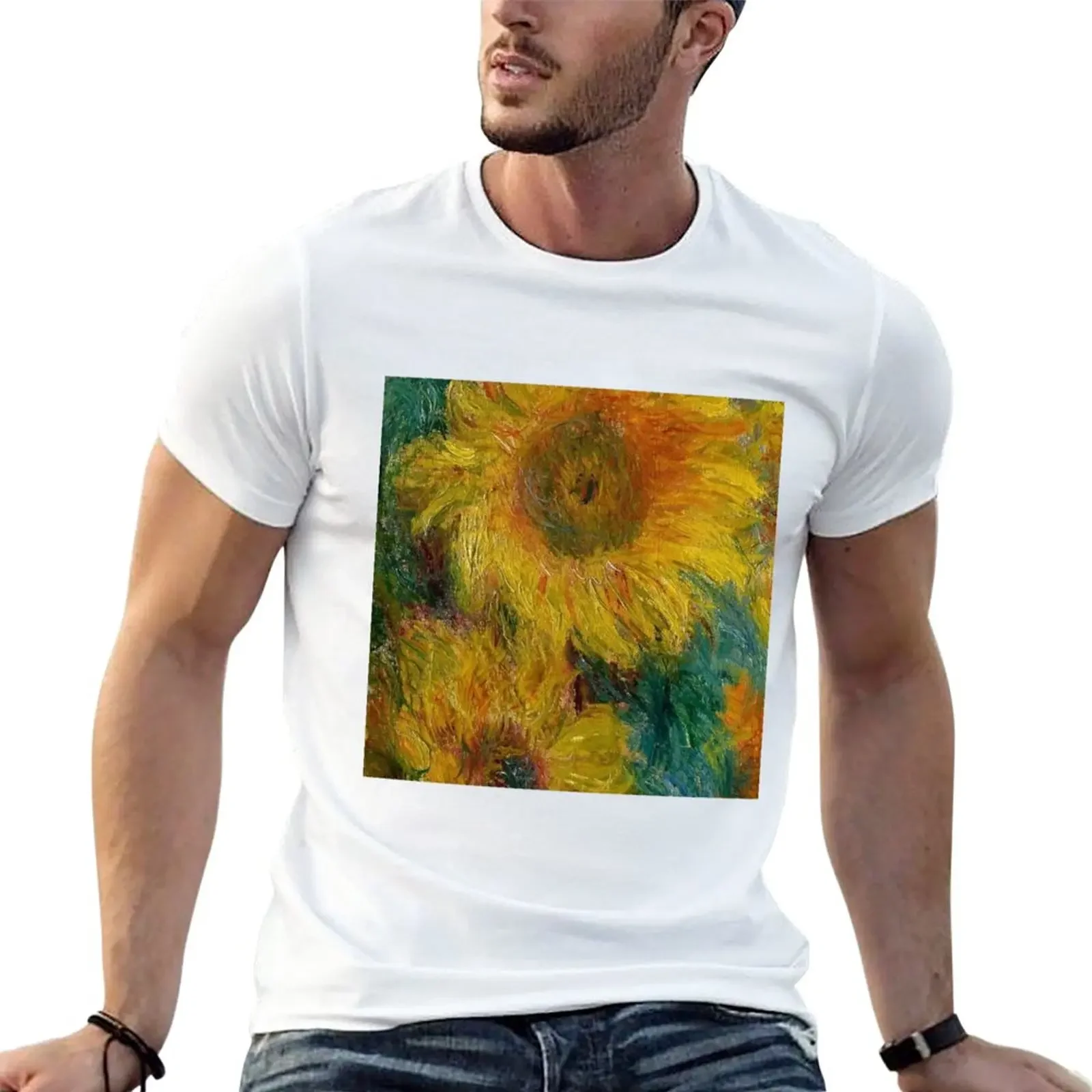 

Sunflowers by Claude Monet, 1881 - Monet Print - Art Painting Sunflower Print T-Shirt