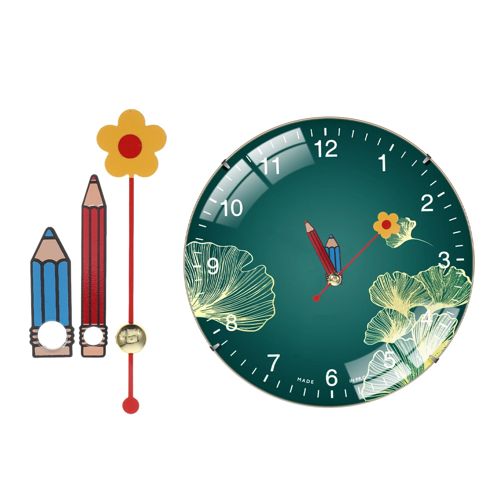 

10Sets Metal Clock Hands Pencil Shaped Design Easy Install Replacement for DIY Wall Clocks Repair Home Accessories