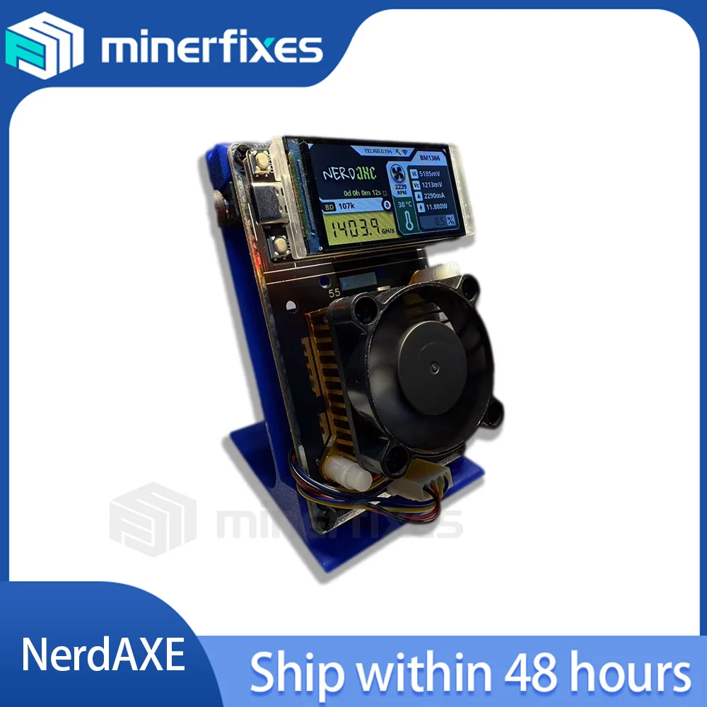 NerdAxe Ultra DIY Miner 500GH/S 12W BM1366 ASIC Chip Bitcoin miner Open-source ASIC Miner btc cypto miners bitaxe supra with PSU