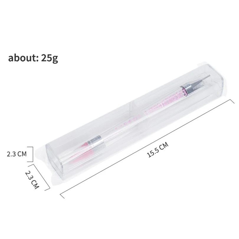 Dual Heads Acrylic Dotting Wax Pen Point Drill Pens Rhinestones Crystal Picking Nail Studs Dotter DIY Point Drill Nail Tools