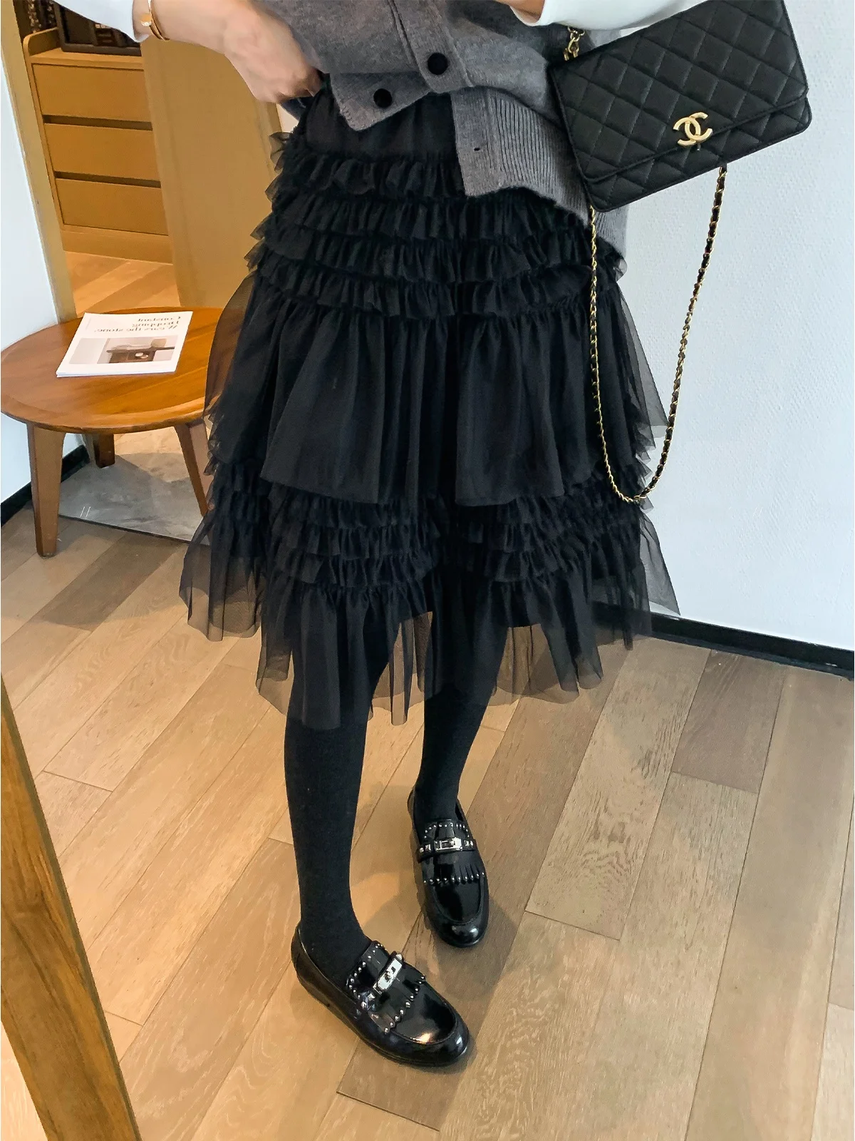 

Женская пышная юбка Bla Me средней длины, свободного кроя, весна 2026, новая модная модель для повседневной носки, с высокой талией, в корейском стиле, Love Devil Fi