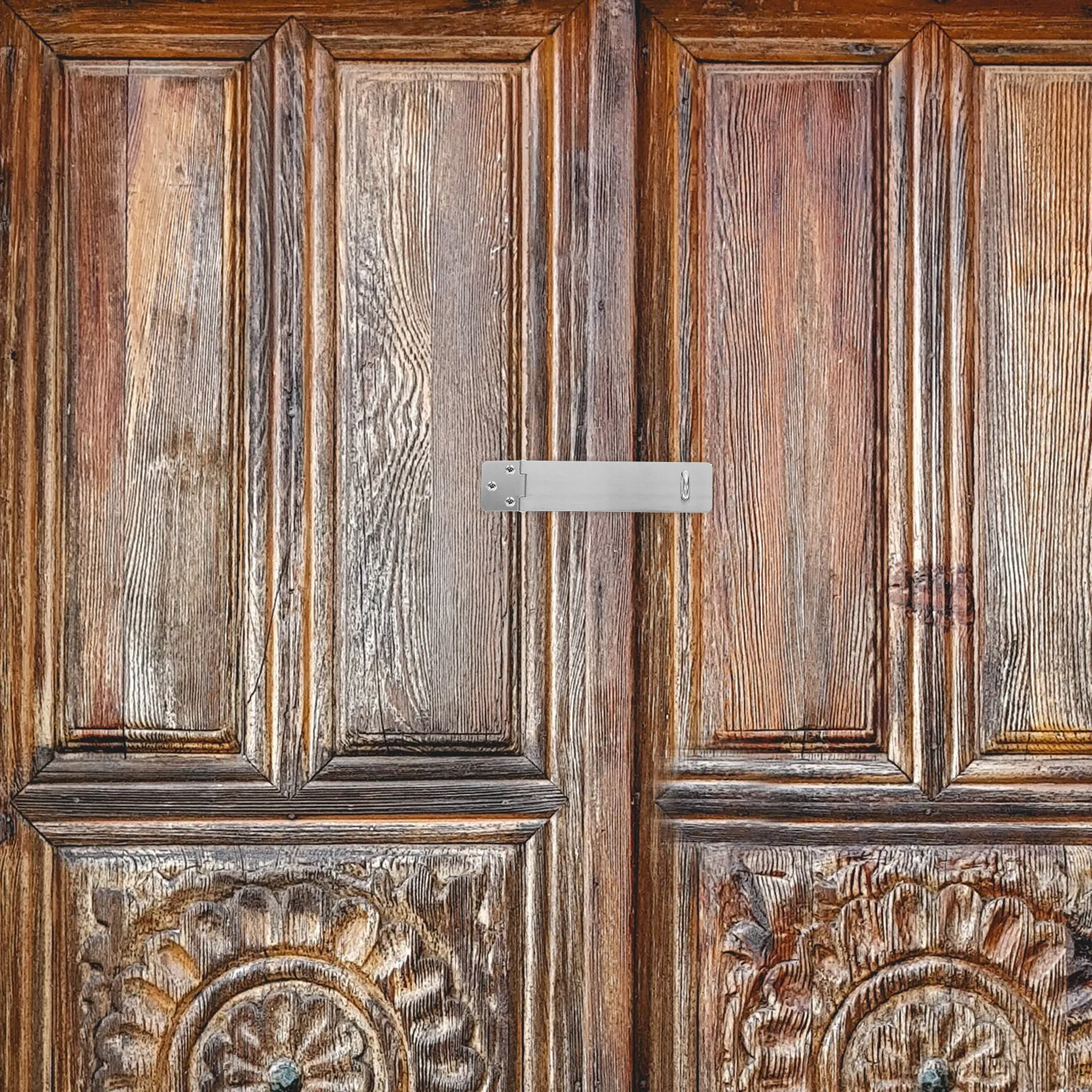 

2 Sets Stainless Steel Door Heavy Duty Security Lock For Gates Closets Sheds Outdoor Indoor Use Anti-Theft Hasp Hardware Fence