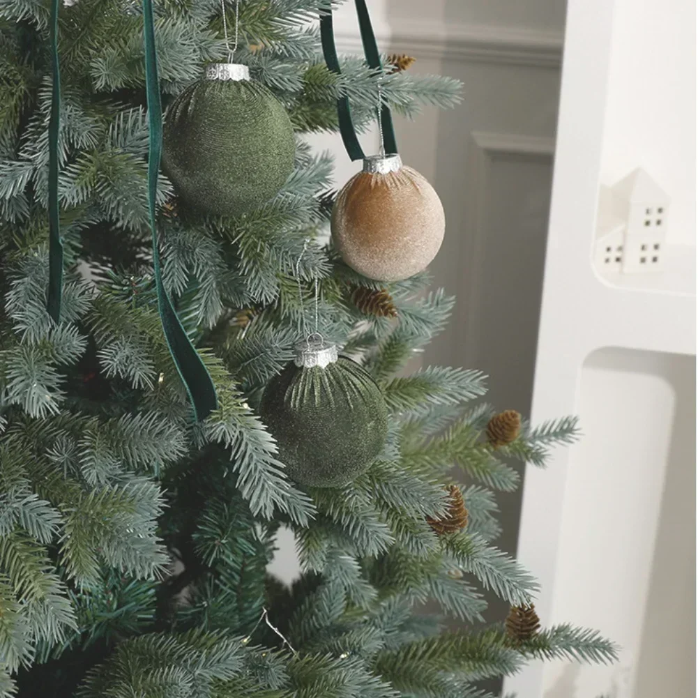 

15 шт. елочные украшения бархатные шары рождественские шары набор украшений 8 см Рождественский праздник Новый год DIY украшения Рождество