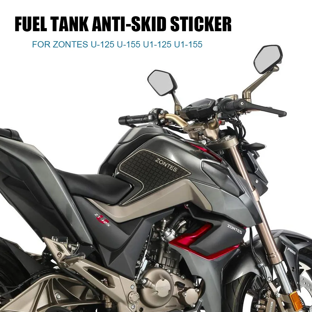 

Tank Pad Protector Sticker Decal For ZONTES U-125 U-155 U1-125 U1-155 Gas Knee Grip Tank Traction Pad Side