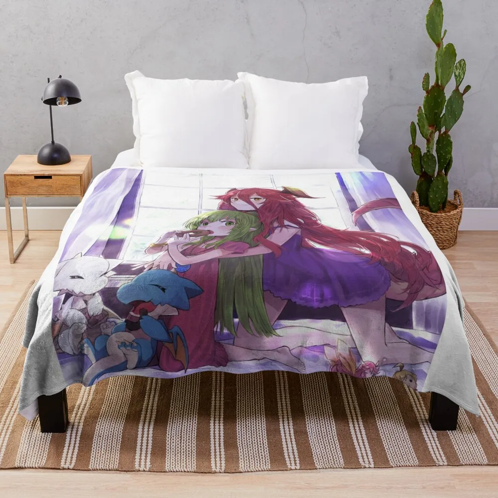 Dragalia lost x Fire Emblem | Notte x Mym Throw Blanket Decorative Throw Sofa Throw Furrys Loose Blankets