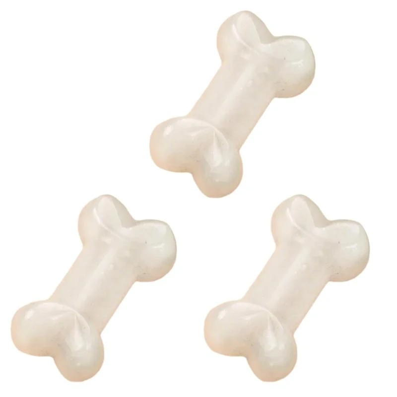 Pack of 3 Small Dog Bone Crystals Figures for Themed Party Decorations