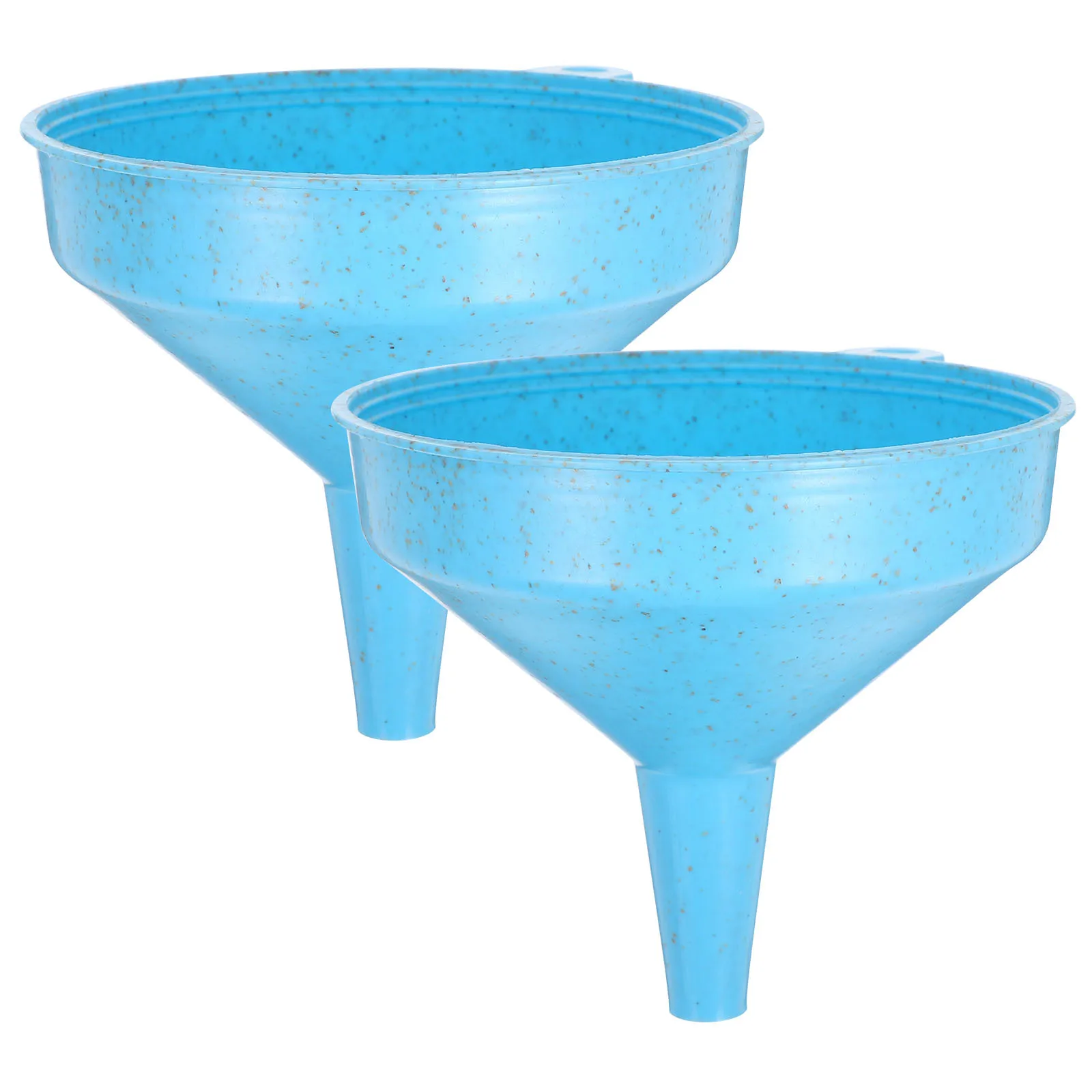 

2pcs Plastic Funnels Natural Large Capacity Wide Mouth Kitchen Handle Ergonomic Design Slip Resistant Oil Water Powder