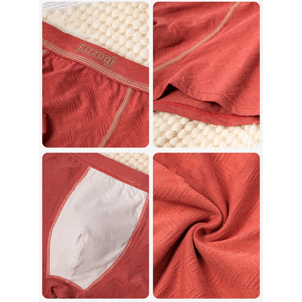 

90% Cotton Skin Friendly Men Jacquard Soft Pouch Boxers Shorts Panties Simple Casual Man Four Corners Underwear